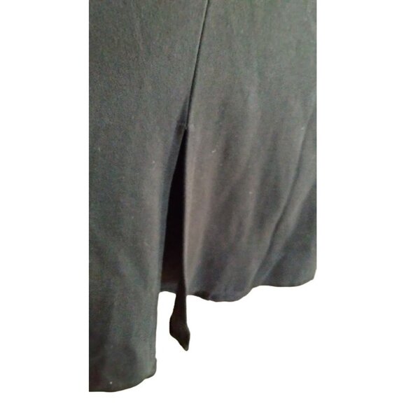 Lane Bryant Black Double Slit Skirt With Button Accents Elastic Waist Size 24 - Picture 5 of 7